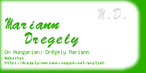 mariann dregely business card